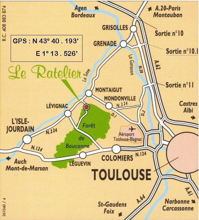 Le Ratelier Hotel Montaigut-sur-Save Екстериор снимка